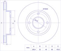 Диск тормозной TG-40206-4M402/RN1039V*Ti•GUAR